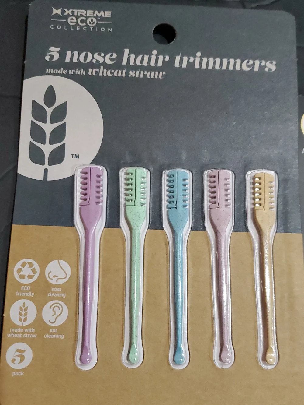 10 pack wheat straw eco friendly nose hair trimmer and ear cleaner set brand new